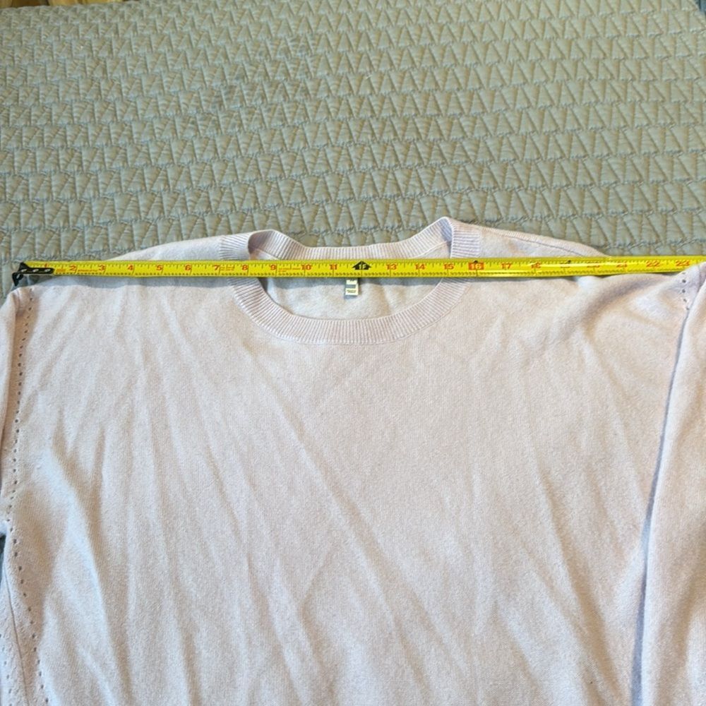 Joie Wool Split Hem Pullover Pink Sweater Size Me… - image 5